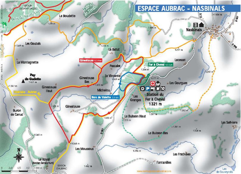 plan des pistes
